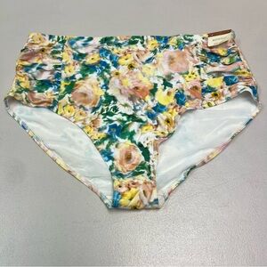 Artesands Women’s Floral High-Waisted Bikini Bottoms Size 20